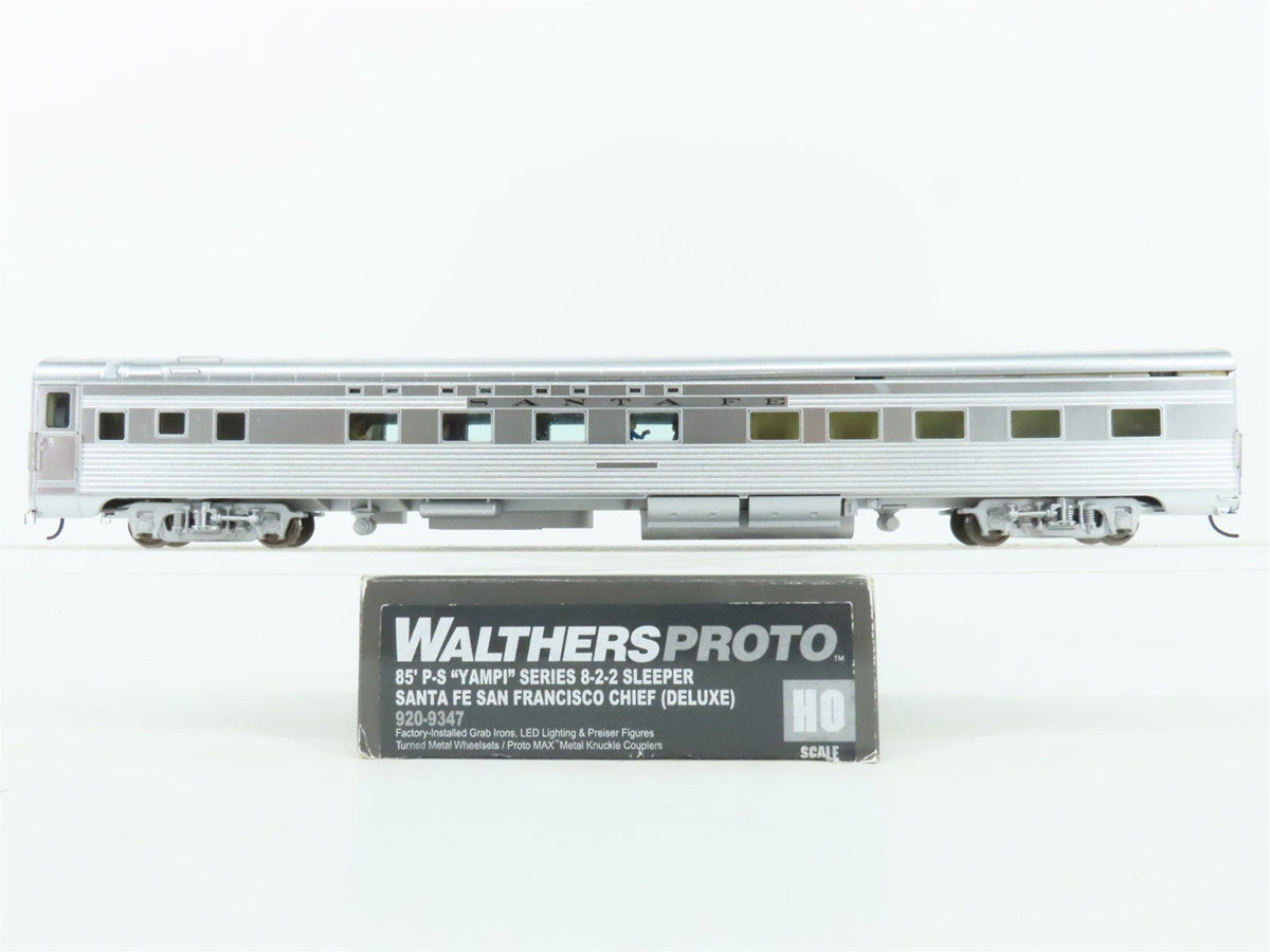 HO Walthers Proto 920-9347 ATSF Santa Fe 85&#39; P-S 8-2-2 Sleeper Passenger Car