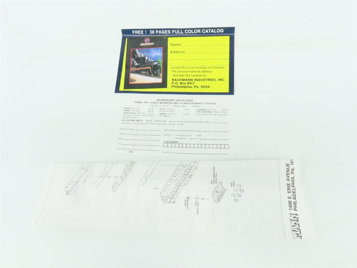 HO Scale Bachmann Spectrum 89014 PRR Pennsylvania Diner Passenger Car #8018