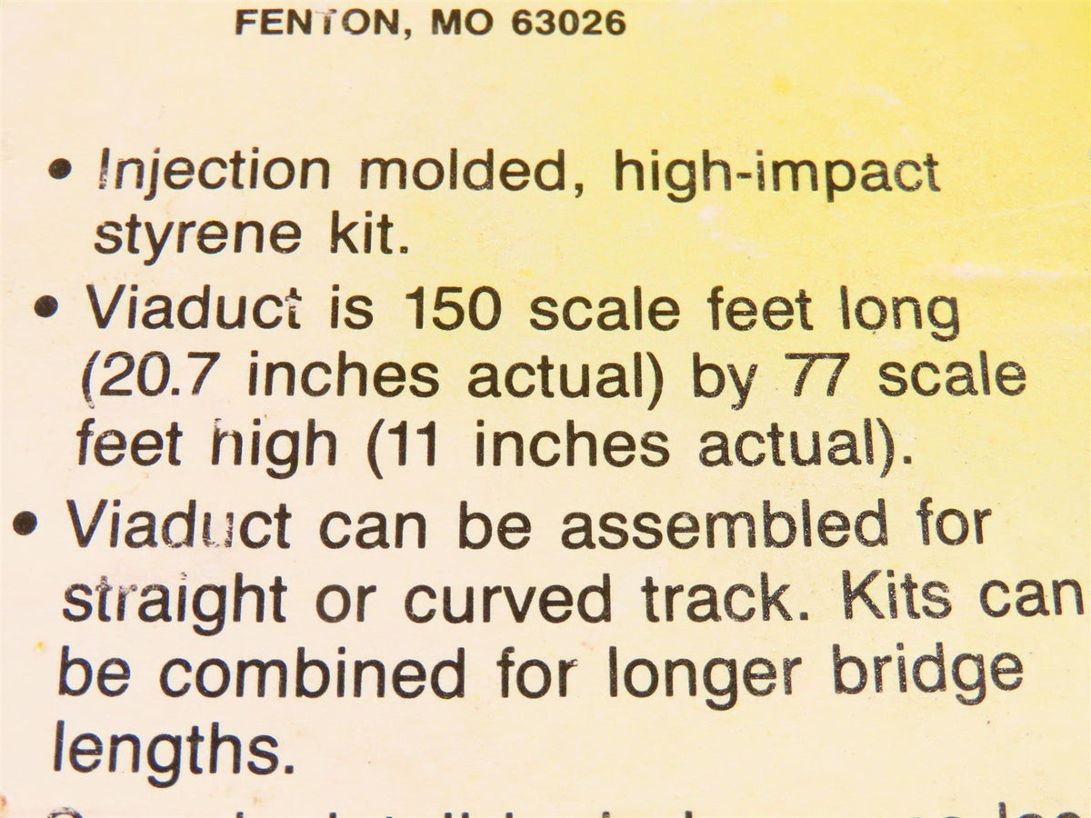 HO Scale Micro Engineering Kit 75-514 150&#39; Tall Steel Viaduct Standard Bridge