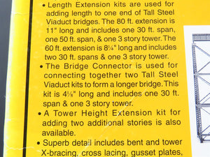HOn3 Scale Micro Engineering Kit 75-528 Tall Steel Viaduct 60' Length Extension