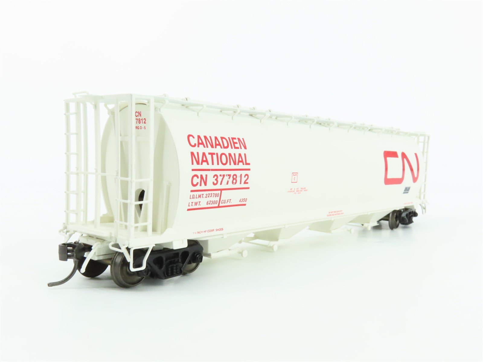 HO Pacific Western H1111 CN Canadian National 4-Bay Hopper #377812 w/ Graffiti