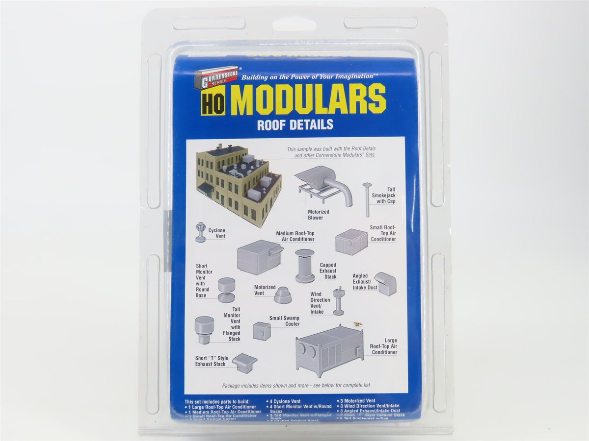 HO 1/87 Scale Walthers Cornerstone Modulars Kit 933-3733 Roof Details
