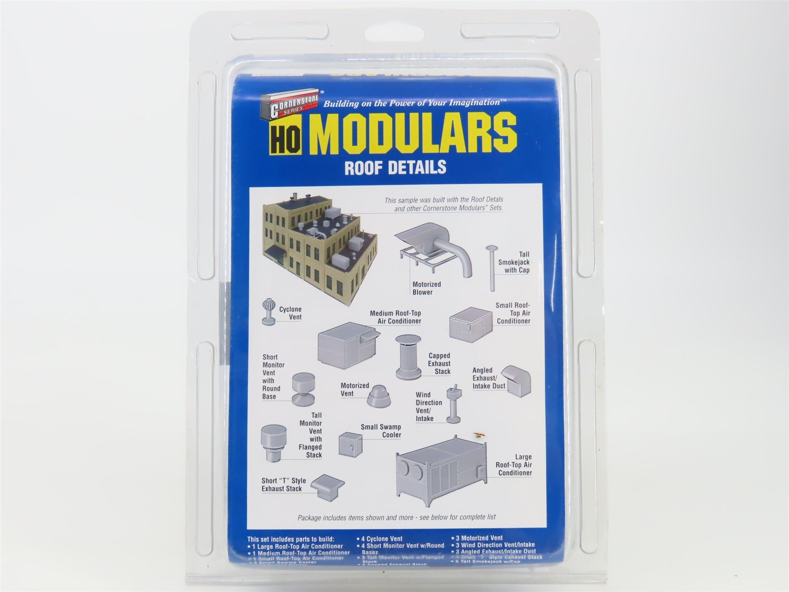HO 1/87 Scale Walthers Cornerstone Modulars Kit 933-3733 Roof Details