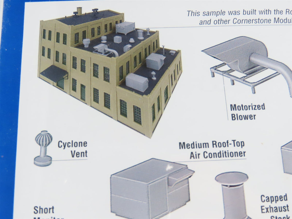 HO 1/87 Scale Walthers Cornerstone Modulars Kit 933-3733 Roof Details