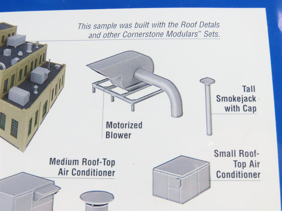 HO 1/87 Scale Walthers Cornerstone Modulars Kit 933-3733 Roof Details