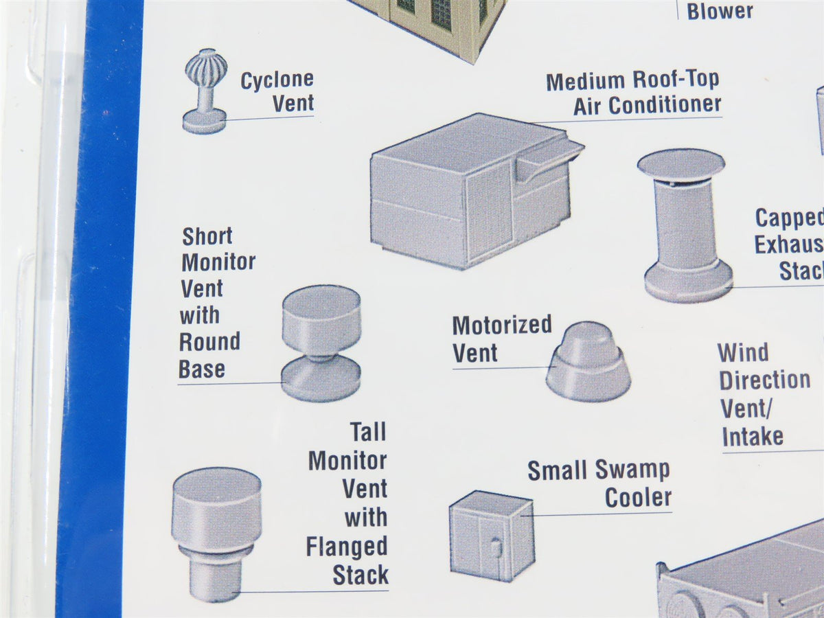 HO 1/87 Scale Walthers Cornerstone Modulars Kit 933-3733 Roof Details