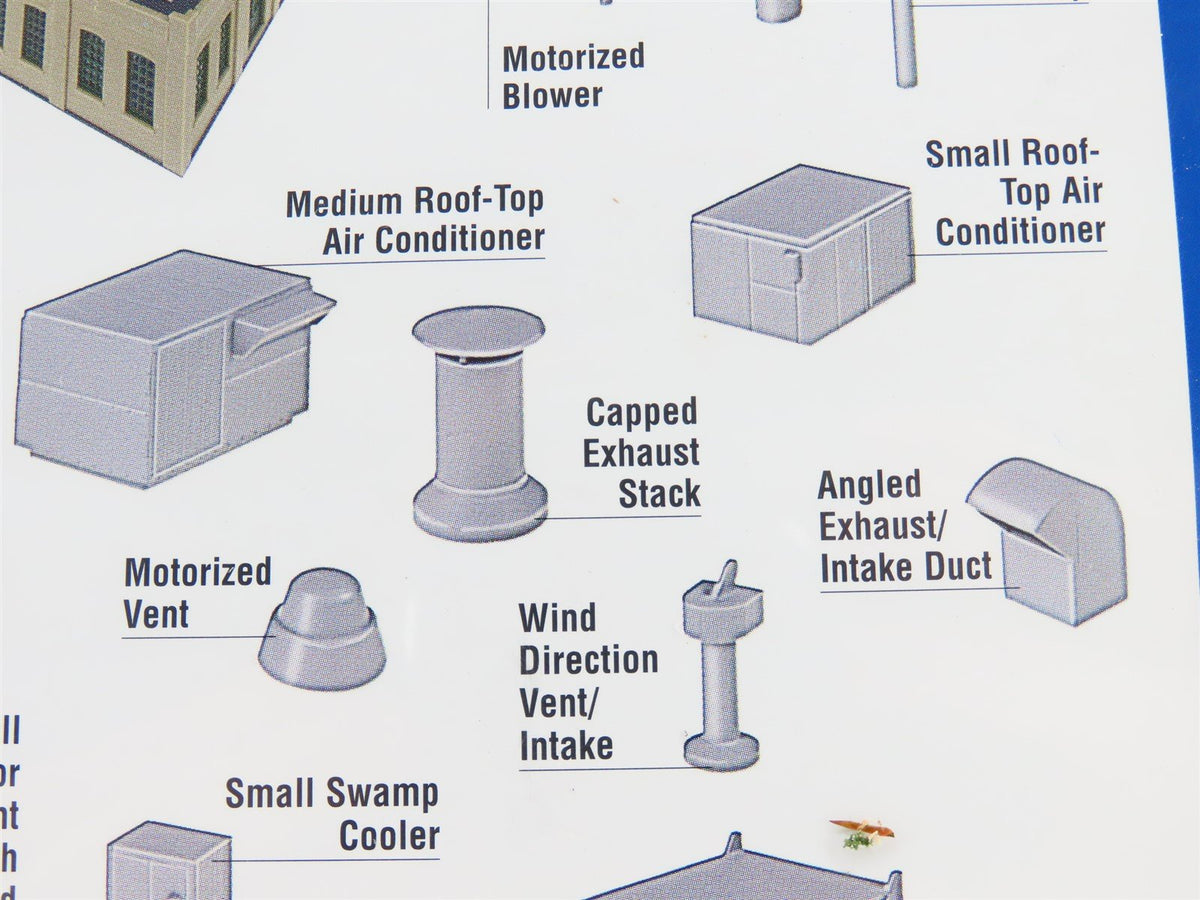 HO 1/87 Scale Walthers Cornerstone Modulars Kit 933-3733 Roof Details