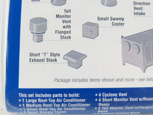 HO 1/87 Scale Walthers Cornerstone Modulars Kit 933-3733 Roof Details