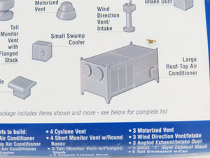 HO 1/87 Scale Walthers Cornerstone Modulars Kit 933-3733 Roof Details