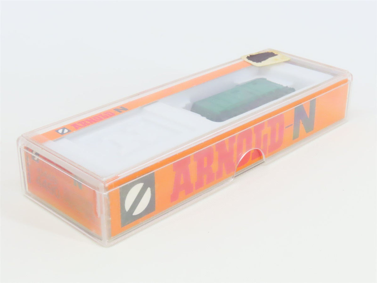 N Scale Arnold 4490 Unlettered Green European Brake Van