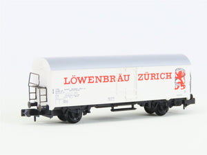 N Scale Arnold 4566 SBB-CFF Swiss Löwenbräu Zürich Beer Reefer #277-1P