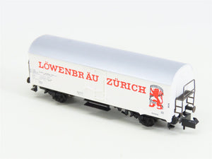 N Scale Arnold 4566 SBB-CFF Swiss Löwenbräu Zürich Beer Reefer #277-1P