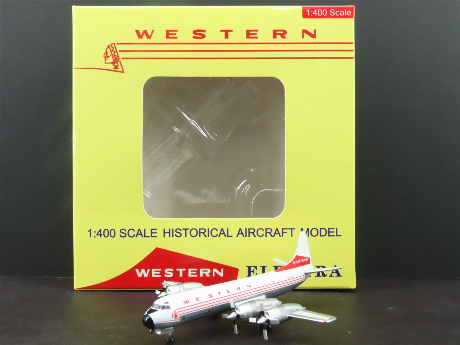 1:400 Aero Classics Die-Cast Western Airlines Lockheed Electra L-188 Airliner