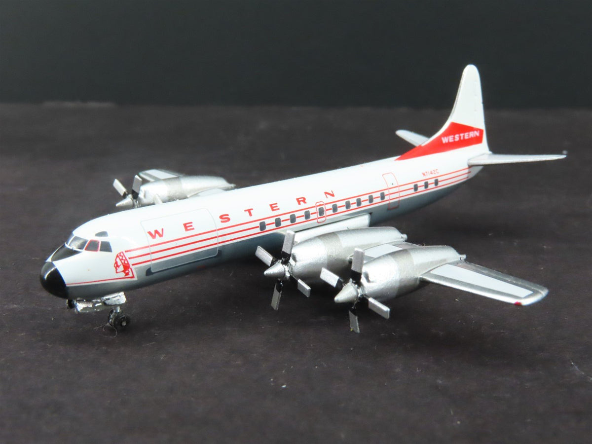 1:400 Aero Classics Die-Cast Western Airlines Lockheed Electra L-188 Airliner