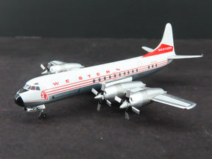1:400 Aero Classics Die-Cast Western Airlines Lockheed Electra L-188 Airliner