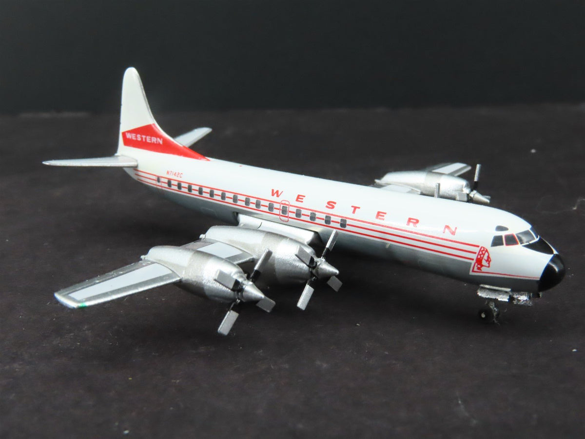 1:400 Aero Classics Die-Cast Western Airlines Lockheed Electra L-188 Airliner