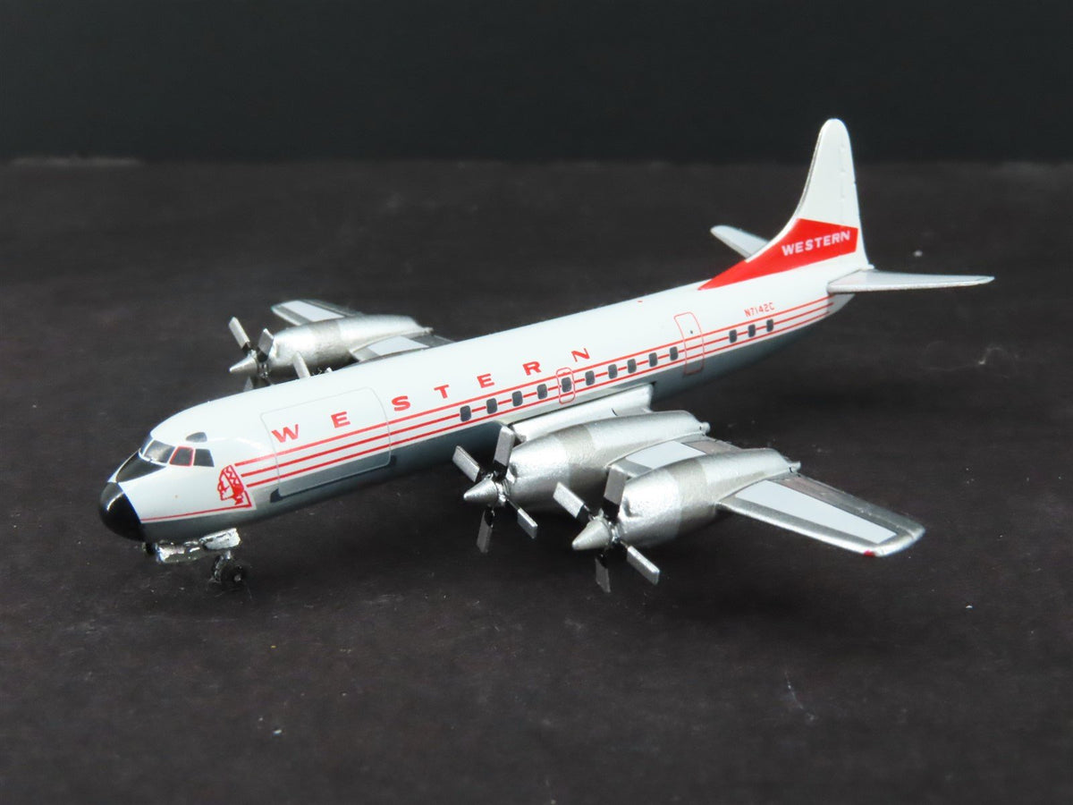 1:400 Aero Classics Die-Cast Western Airlines Lockheed Electra L-188 Airliner