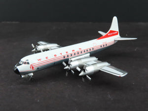 1:400 Aero Classics Die-Cast Western Airlines Lockheed Electra L-188 Airliner