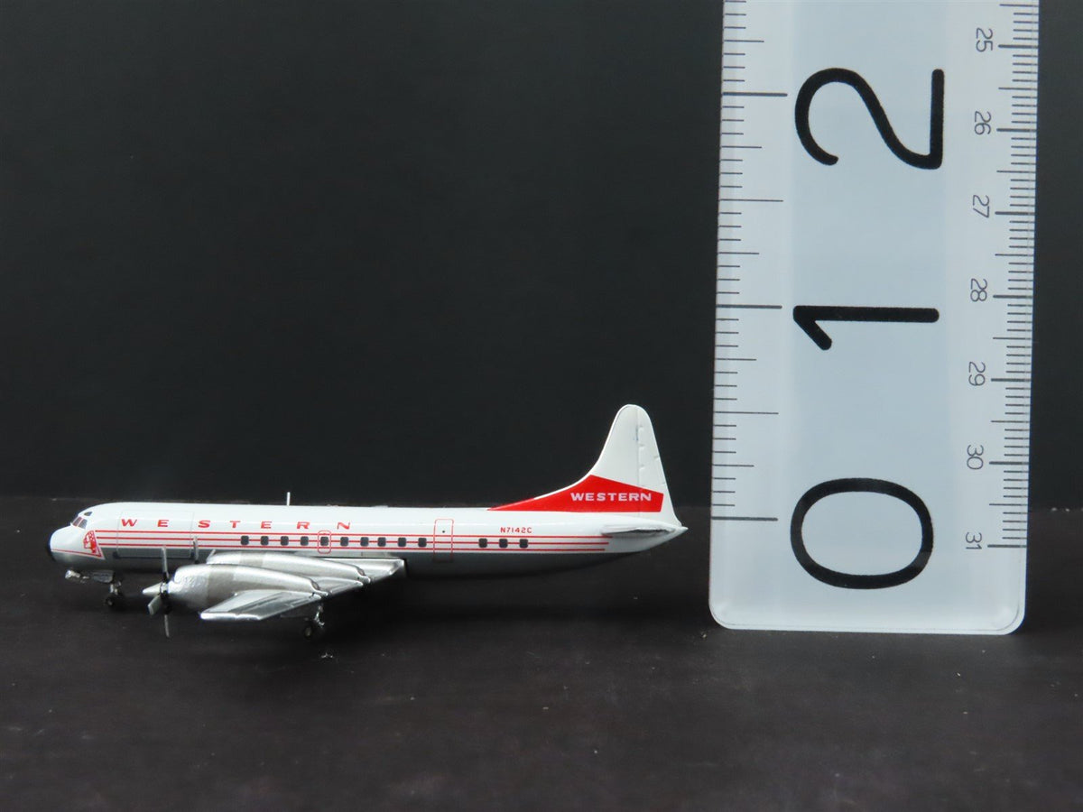 1:400 Aero Classics Die-Cast Western Airlines Lockheed Electra L-188 Airliner