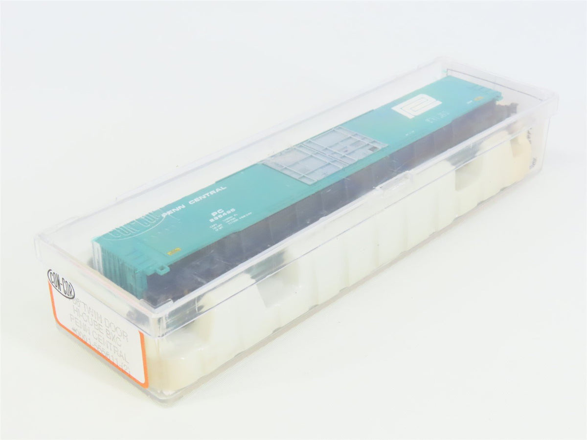 N Scale Con-Cor 0001-555611(2) PC Penn Central 86&#39; Hi-Cube Box Car #295495