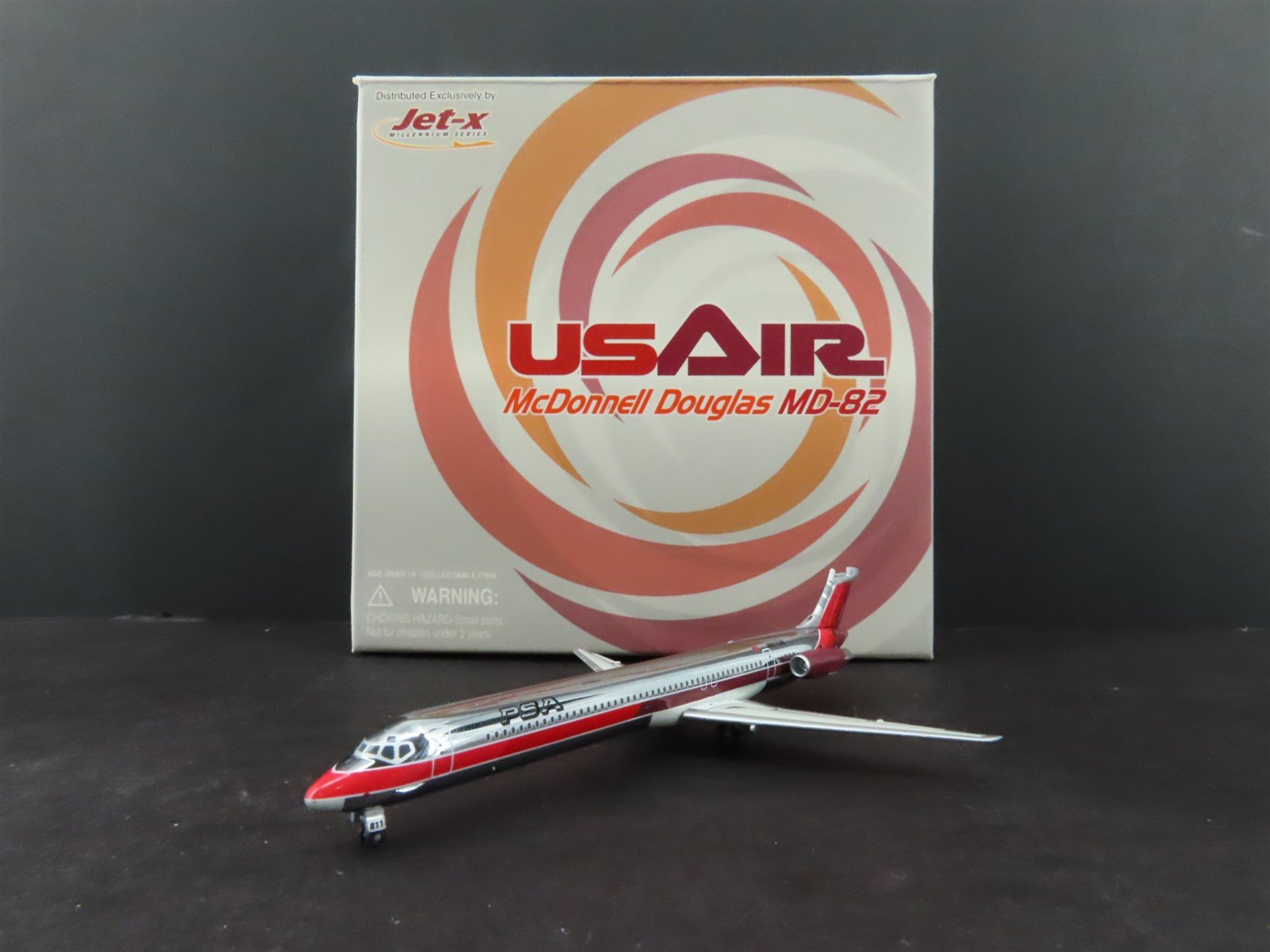 1:400 Dragon Wings JetX JXM154 Die-Cast US Air/PSA MD-82 Airliner