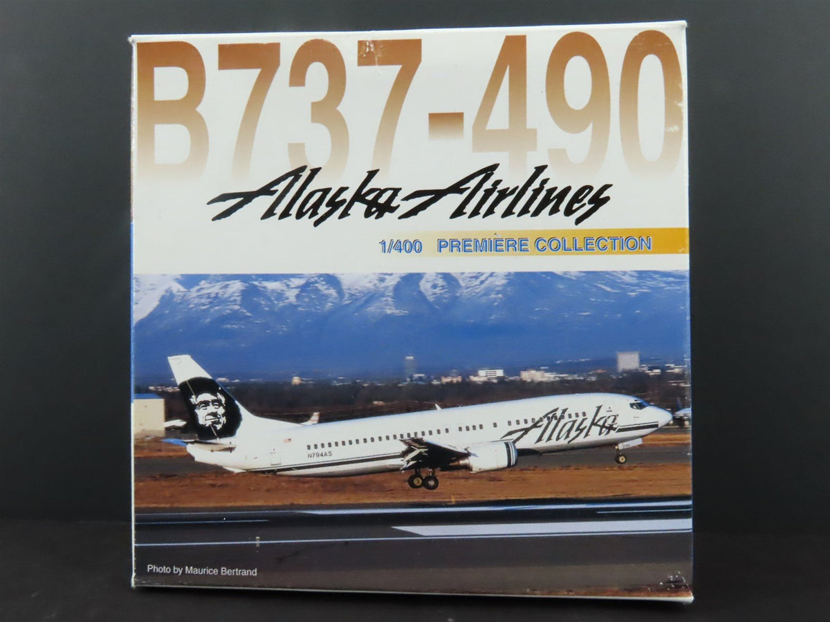 1:400 Dragon Wings Premiere 55167 Die-Cast Alaska Airlines B737-490 Airliner