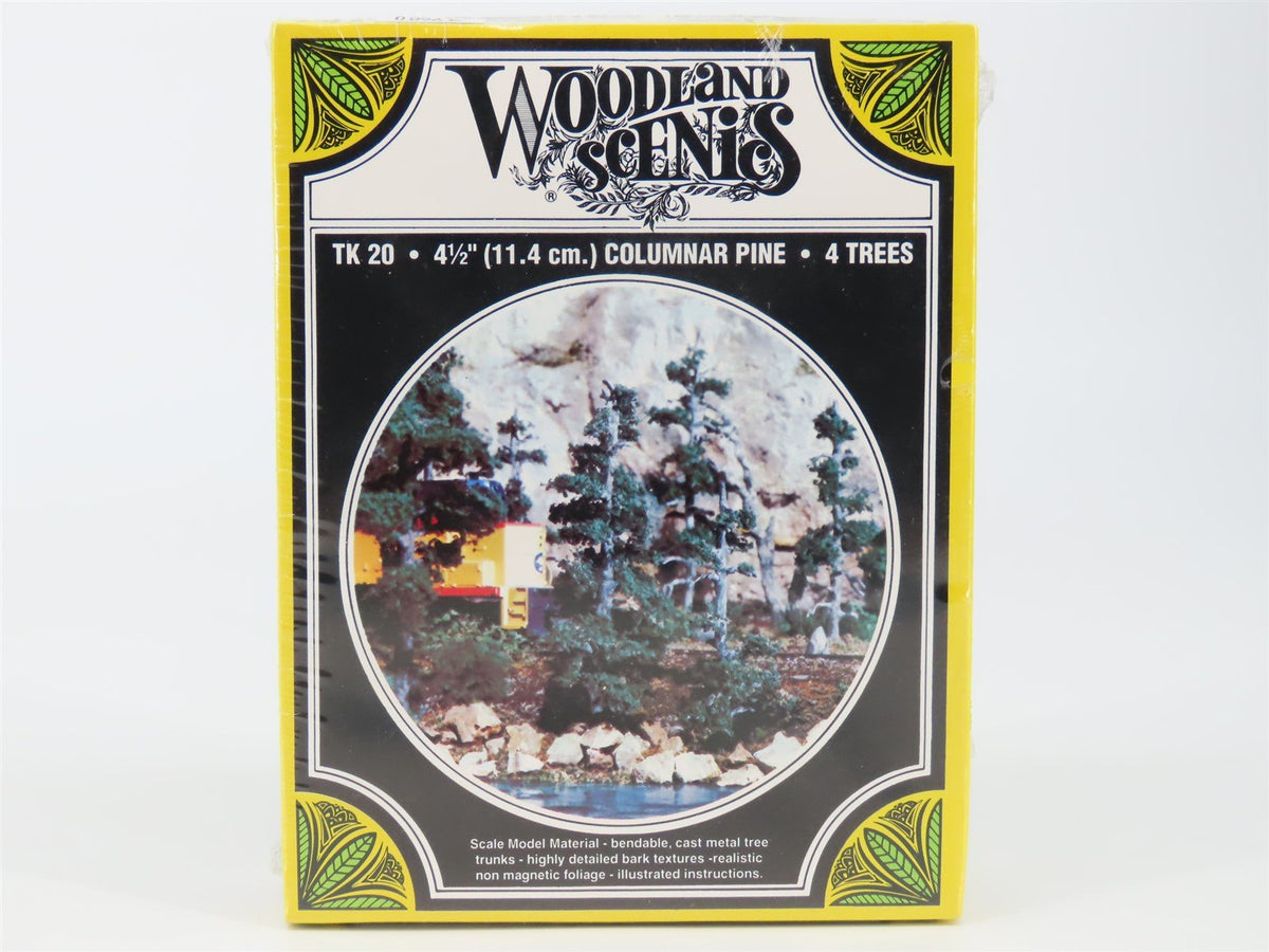 HO Scale Woodland Scenics Kit TK20 4-1/2&quot; Columnar Pine - 4 Trees - SEALED