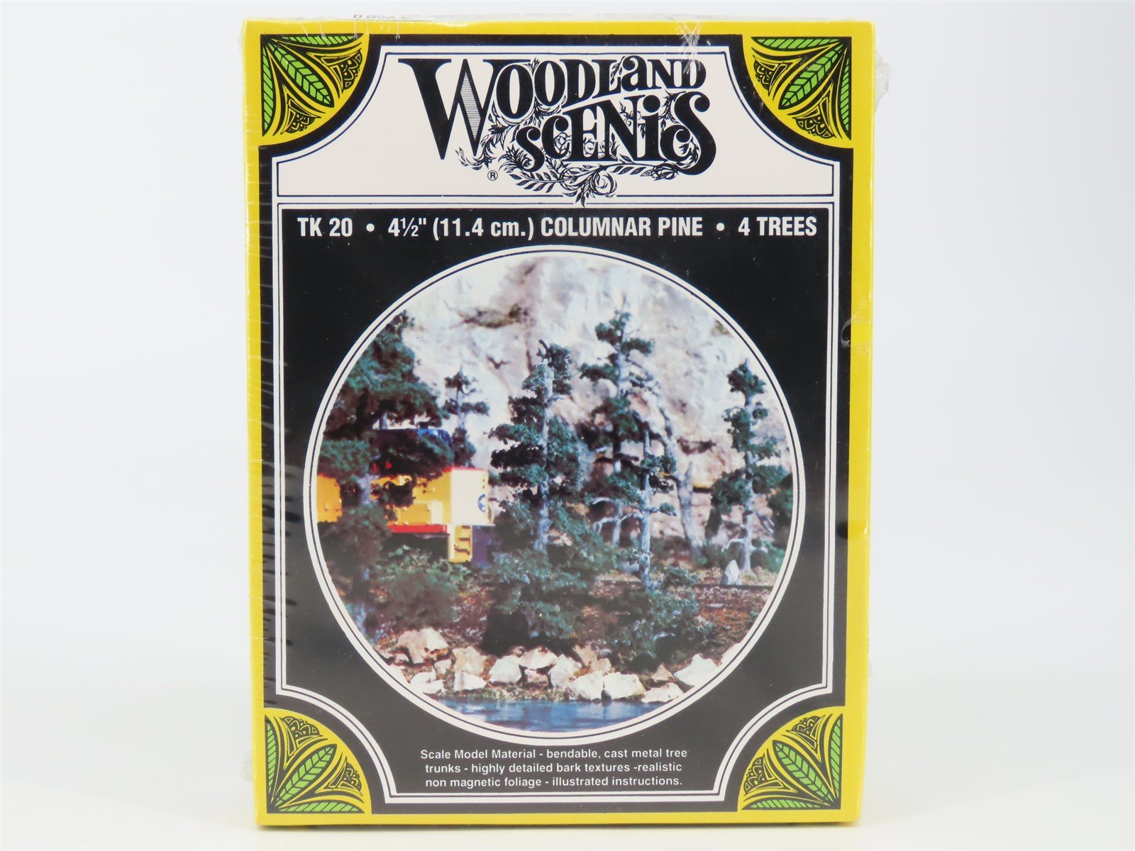 HO Scale Woodland Scenics Kit TK20 4-1/2" Columnar Pine - 4 Trees - SEALED