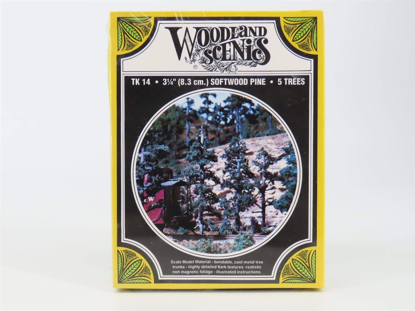 HO Scale Woodland Scenics Kit TK14 3-1/4" Softwood Pine - 5 Trees - SEALED