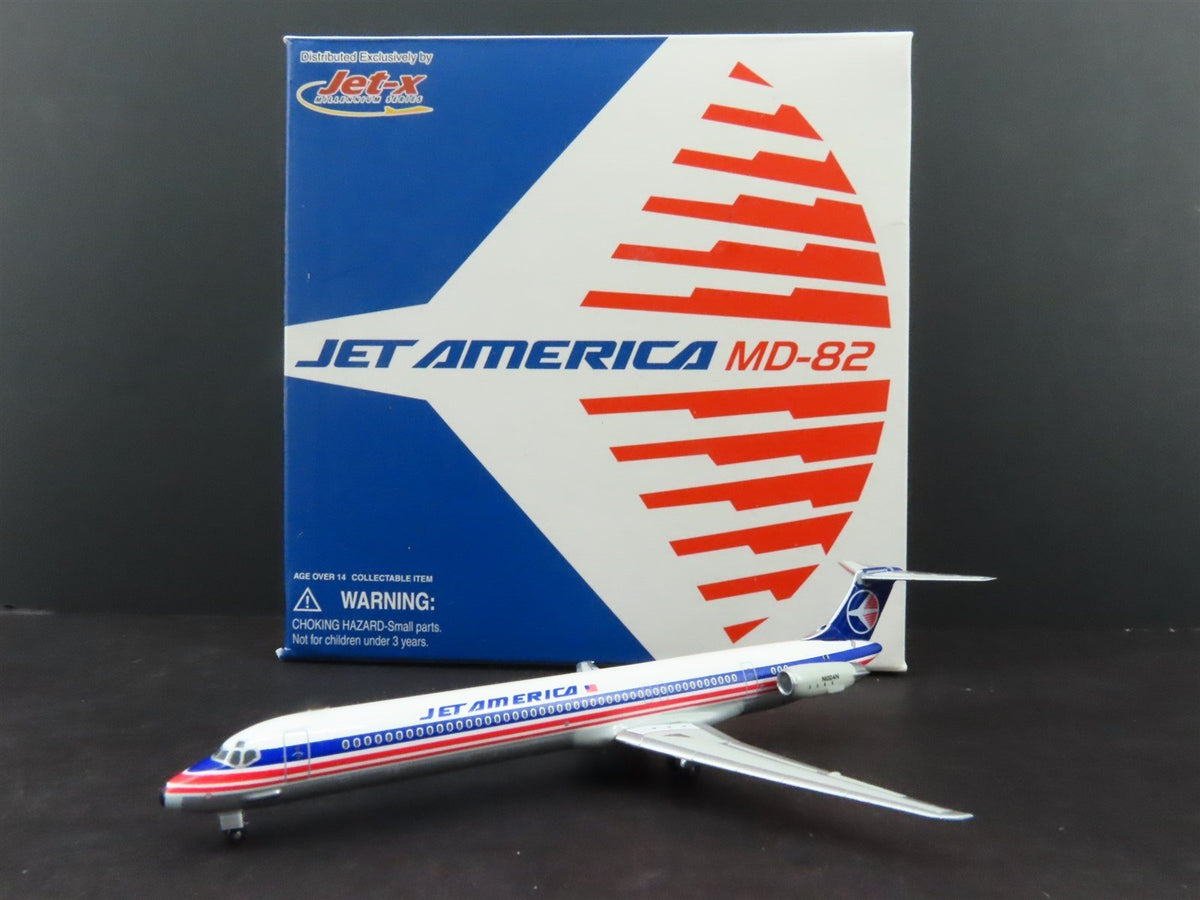 1:400 Dragon Wings JetX JX076 Diecast Jet America MD-82 Airliner N1004N w/Stand