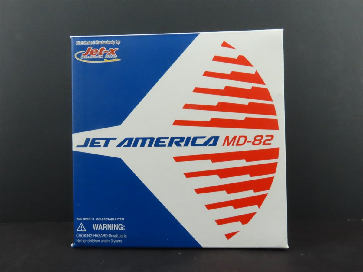 1:400 Dragon Wings JetX JX076 Diecast Jet America MD-82 Airliner N1004N w/Stand