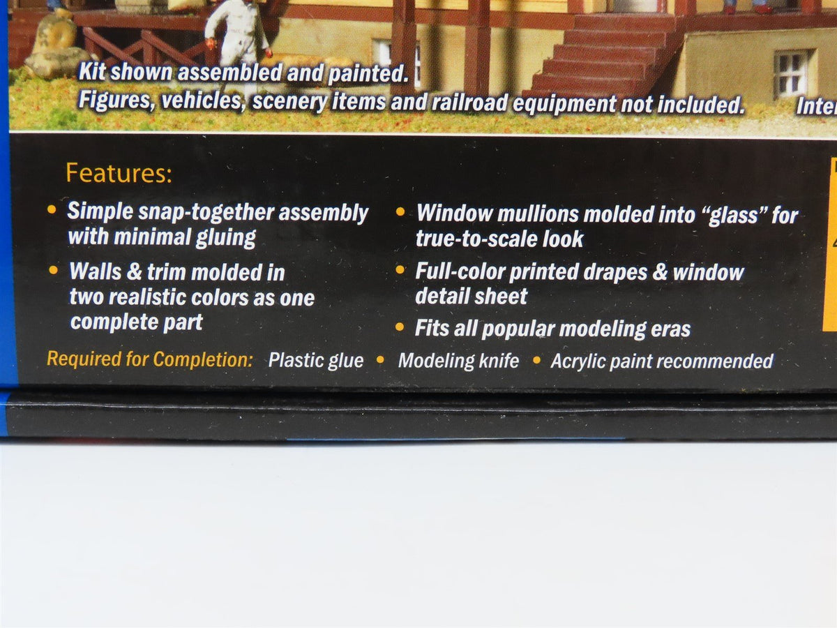 HO Scale Walthers Cornerstone Kit 933-3662 JC Landry Feed &amp; Supply w/ LED Light