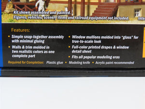 HO Scale Walthers Cornerstone Kit 933-3662 JC Landry Feed & Supply w/ LED Light