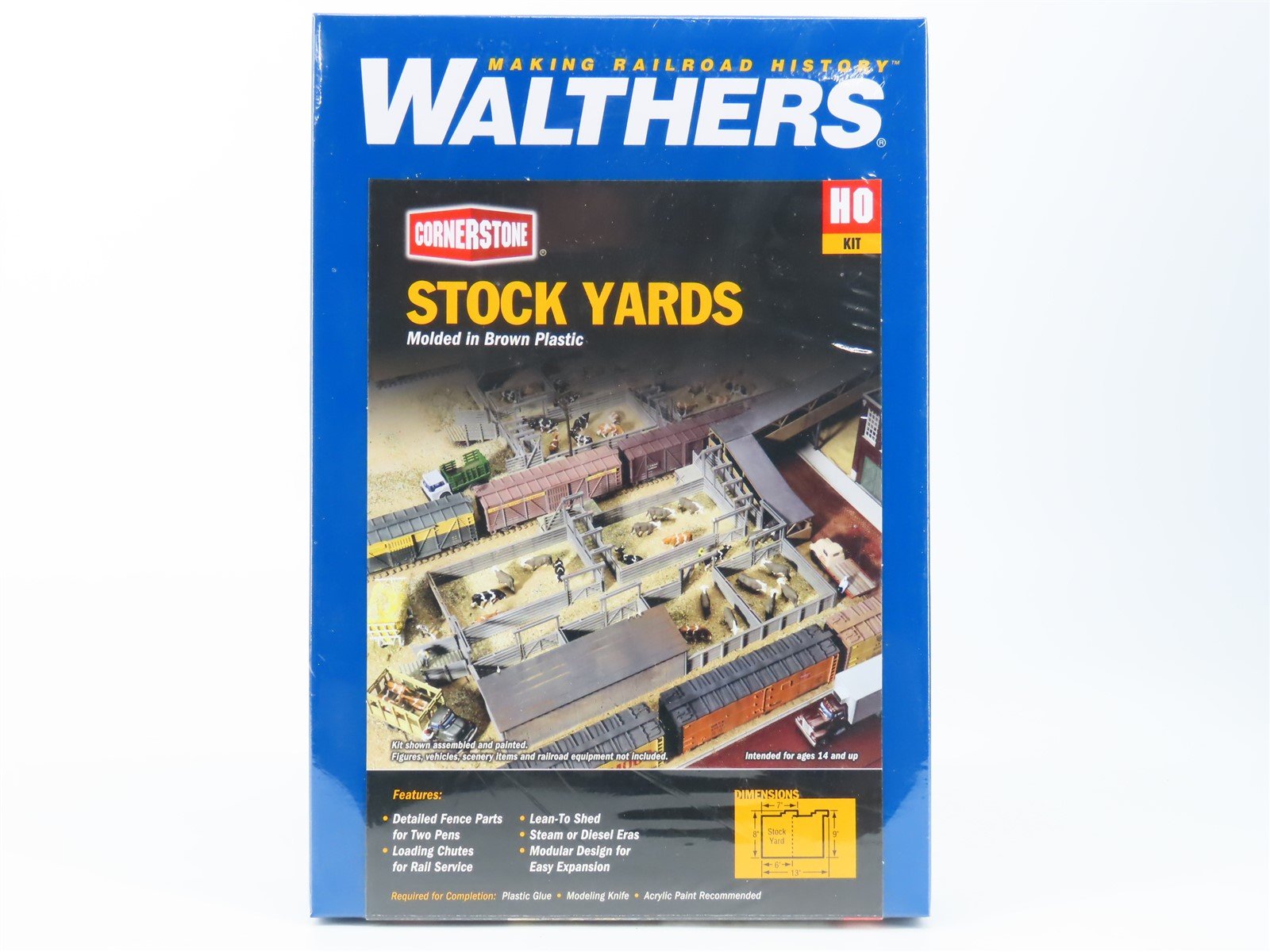 HO Scale Walthers Cornerstone Kit 933-3047 Stock Yards - SEALED