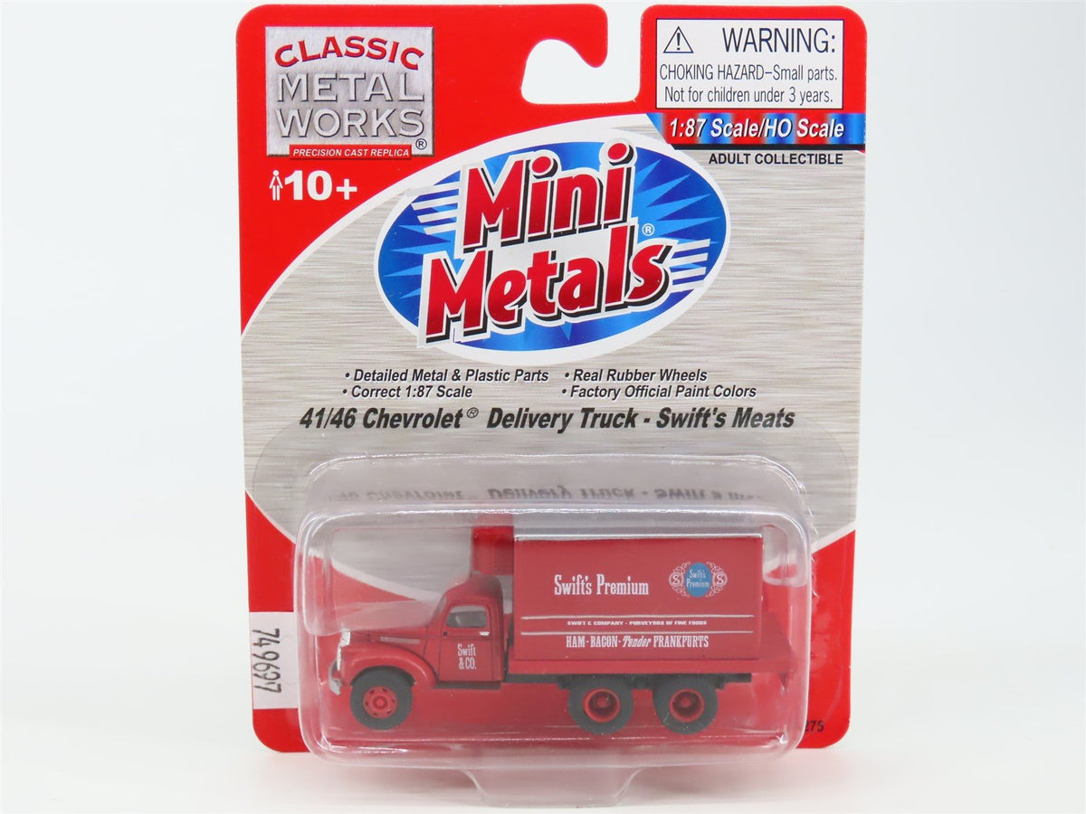 HO Scale CMW Mini Metals 30275 41/46 Chevrolet Delivery Truck - Swift&#39;s Meats