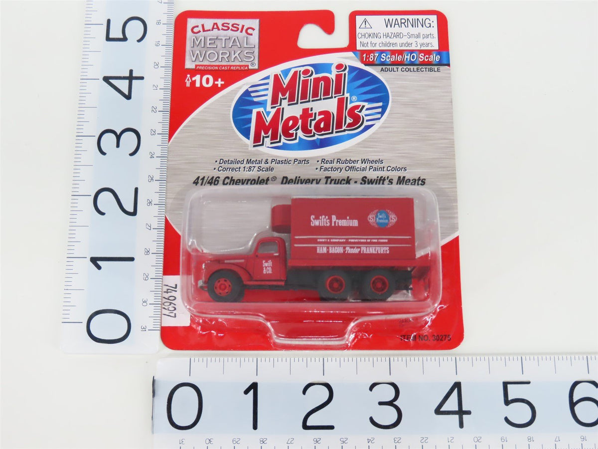 HO Scale CMW Mini Metals 30275 41/46 Chevrolet Delivery Truck - Swift&#39;s Meats