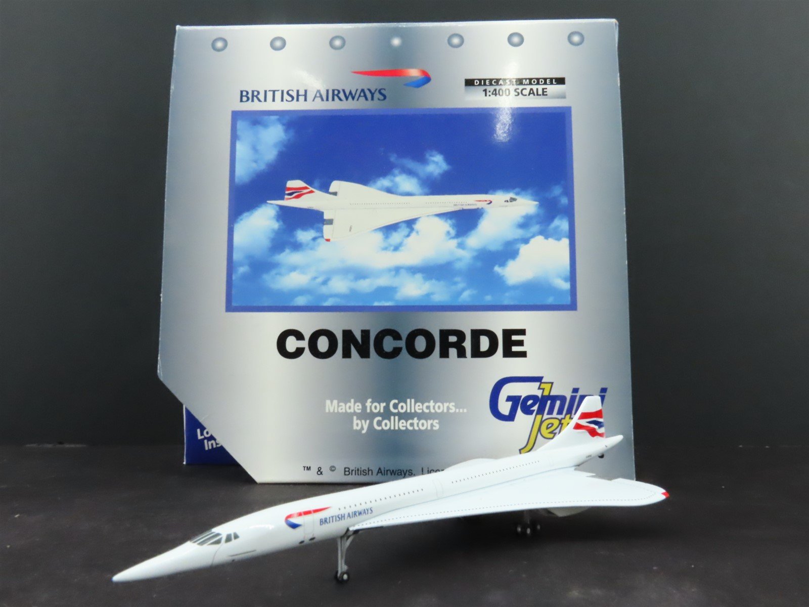 1:400 Gemini Jets GJBAW025 Die-Cast British Airways Concorde Airliner #G-BOAC