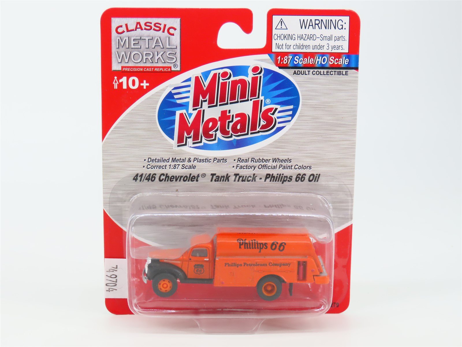 HO Scale CMW Mini Metals 30279 41/46 Chevrolet Tank Truck - Phillips 66 Oil