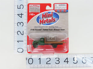HO Scale CMW Mini Metals 30272 41/46 Chevrolet Flatbed Truck - Brewster Green