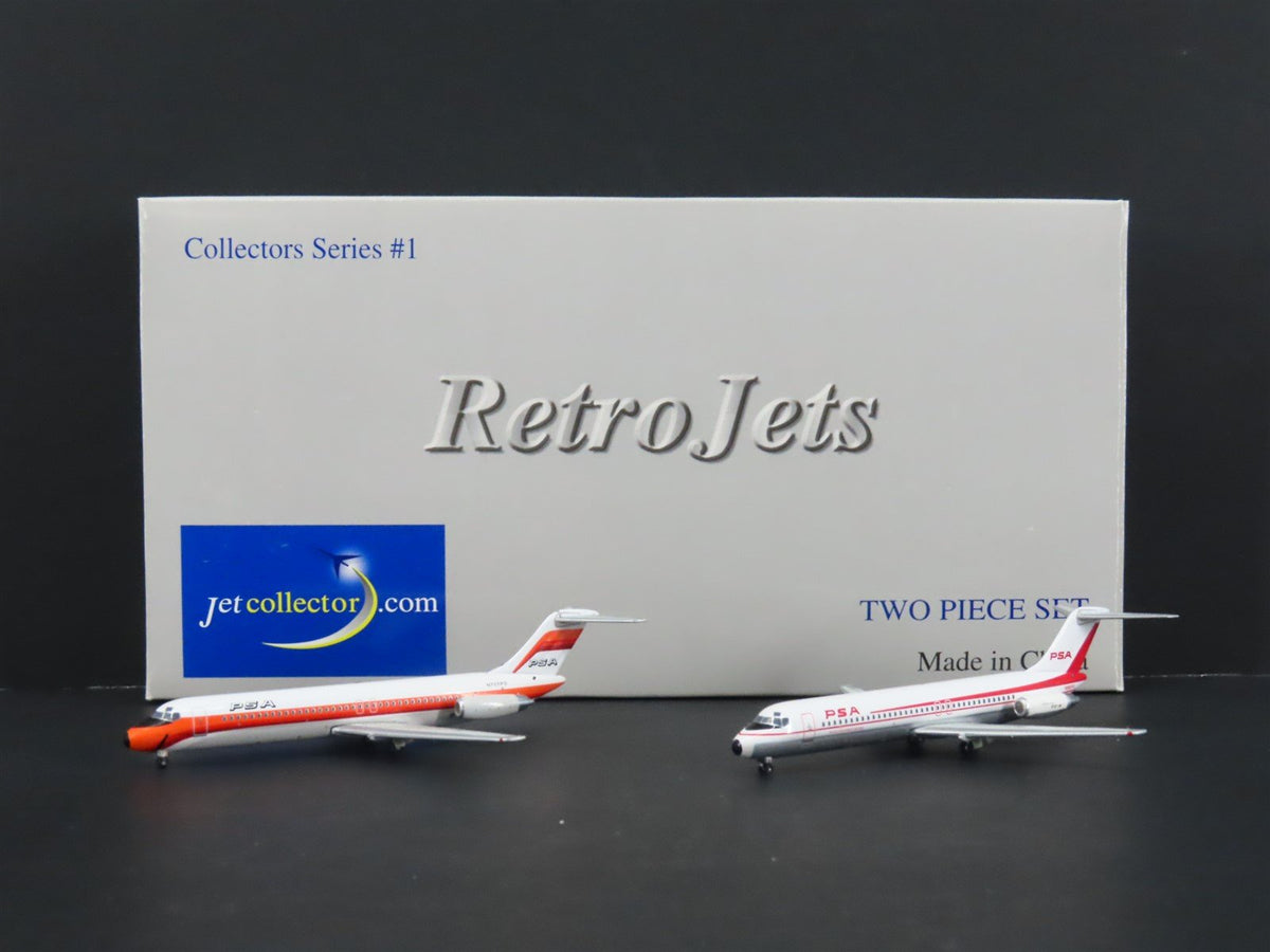 1:400 RetroJets Die-Cast PSA Pacific Southwest Airlines DC-9-32 Airliners 2-Pack