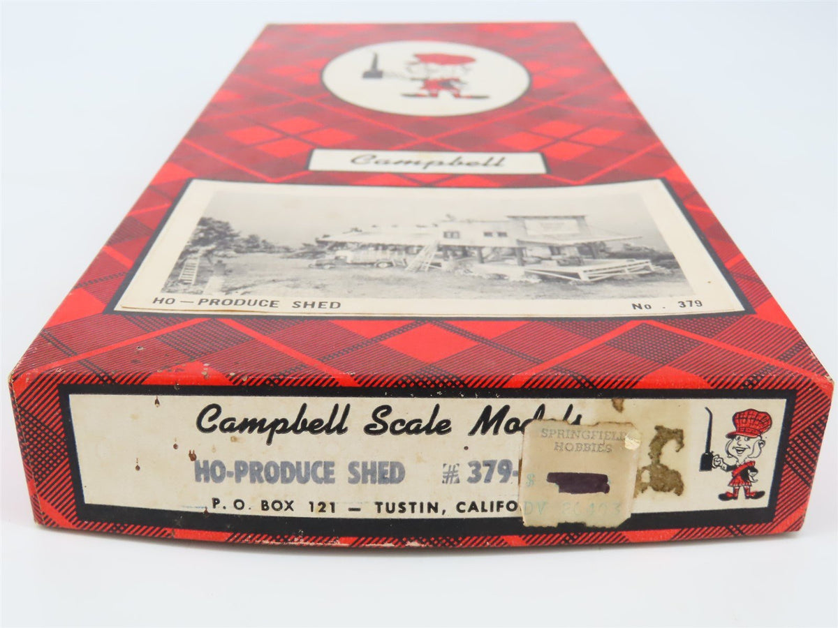 HO 1/87 Scale Campbell Scale Models Kit 379 Produce Shed