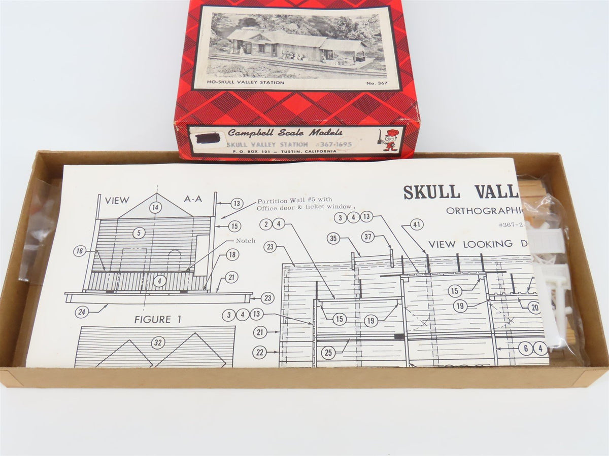 HO 1/87 Scale Campbell Scale Models Kit 367 Skull Valley Station