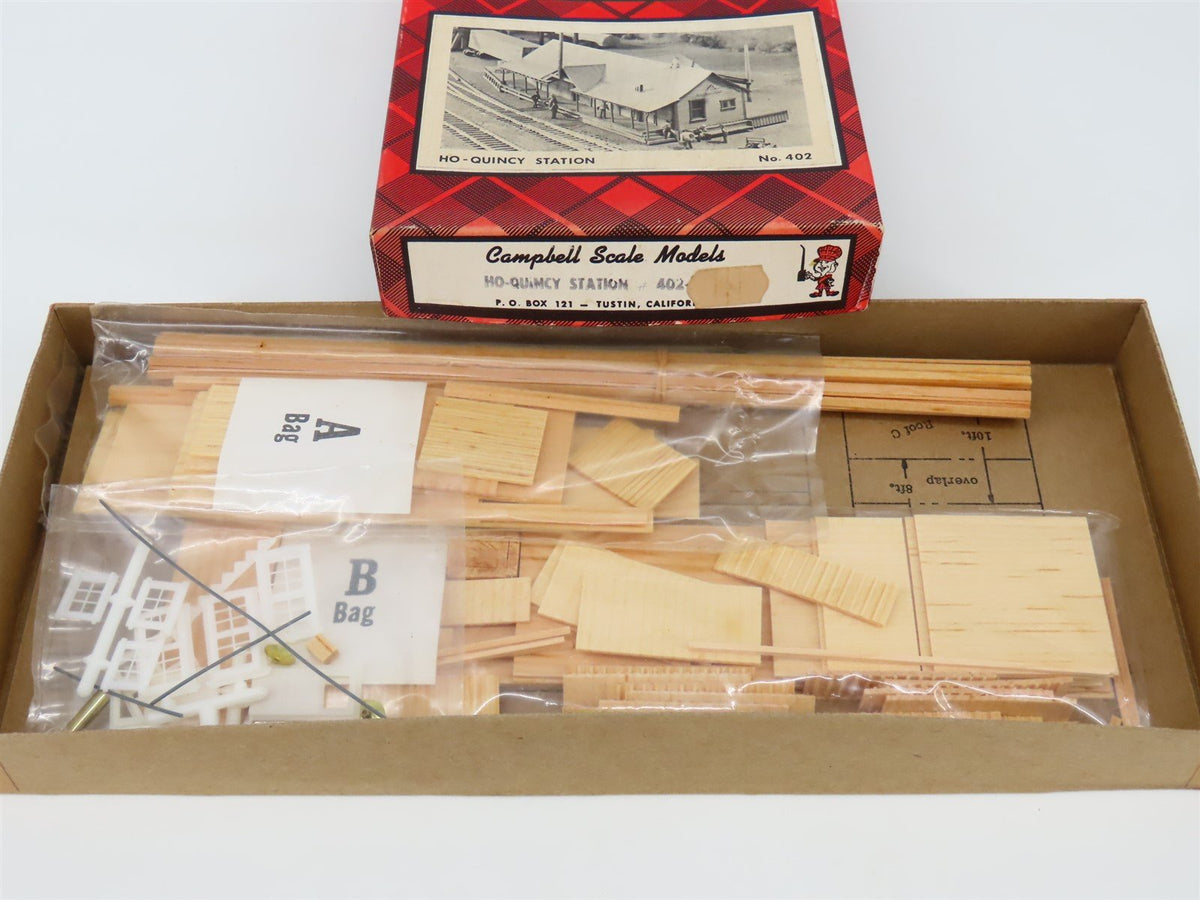 HO 1/87 Scale Campbell Scale Models Kit 402 Quincy Station