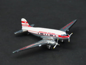 1:400 AeroClassics Die-Cast Hawaiian Airlines Douglas DC-3 Airliner N33608