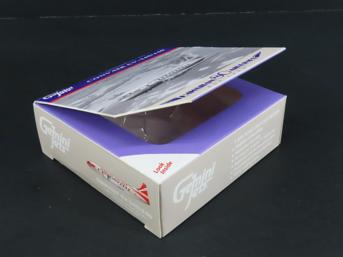 1:400 GeminiJets GJHAL947 Die-Cast Hawaiian Convair CV-340/440 Airliner N5509K