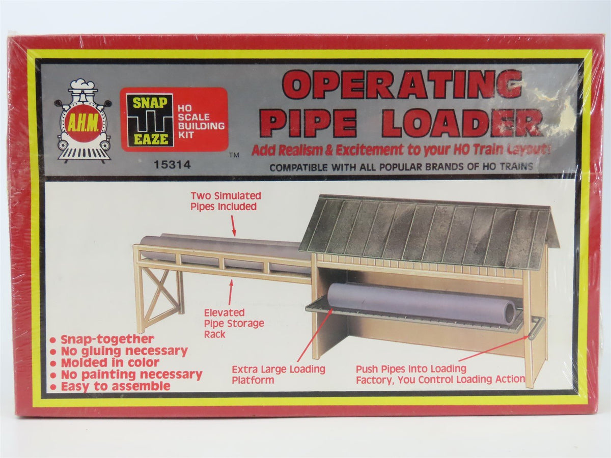 LOT of 4 HO Scale AHM Barrel Loader, Pipe Loader, Unloader &amp; Log Dump Car Kits