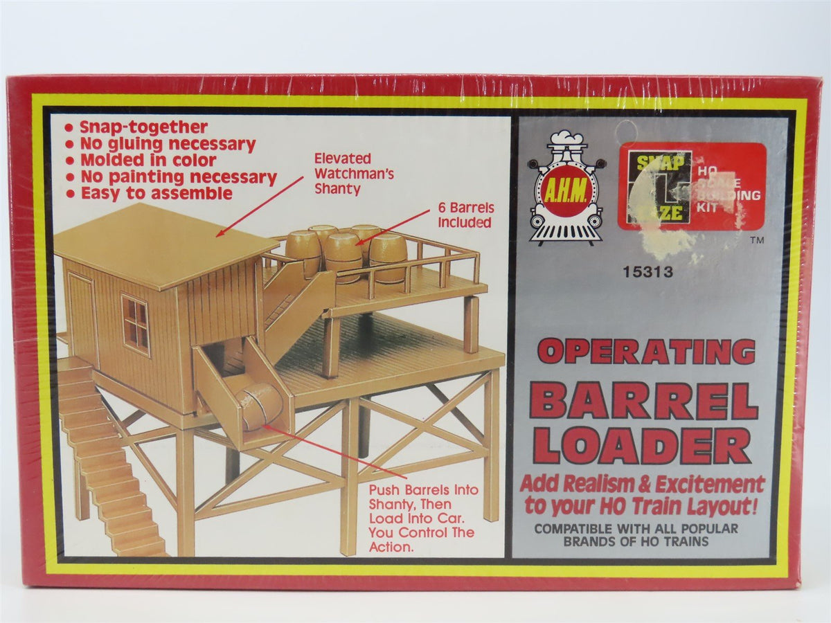 LOT of 4 HO Scale AHM Barrel Loader, Pipe Loader, Unloader &amp; Log Dump Car Kits
