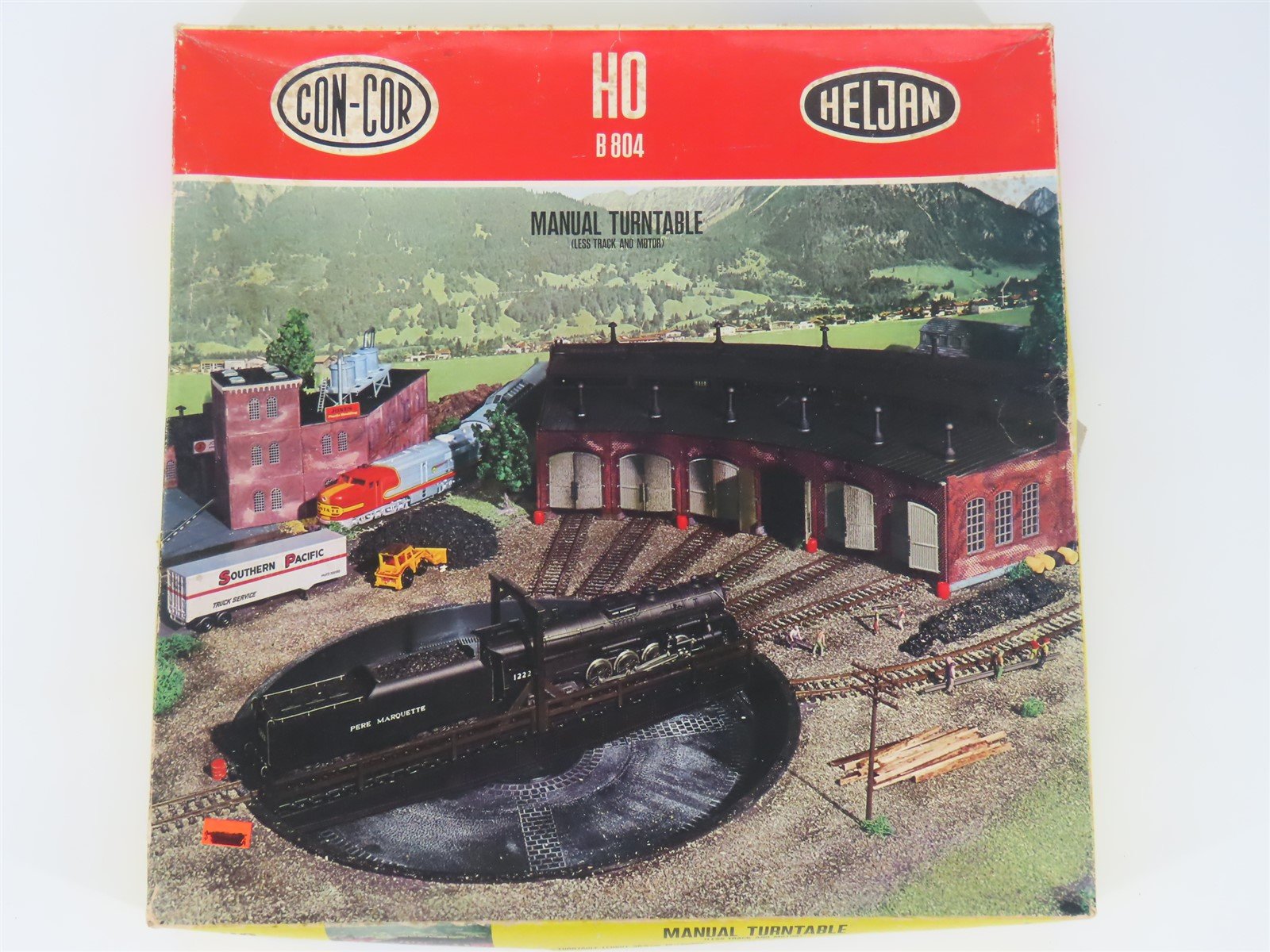 HO Scale Con-Cor/Heljan Kit B804 Manual Turntable (Less Track & Motor)
