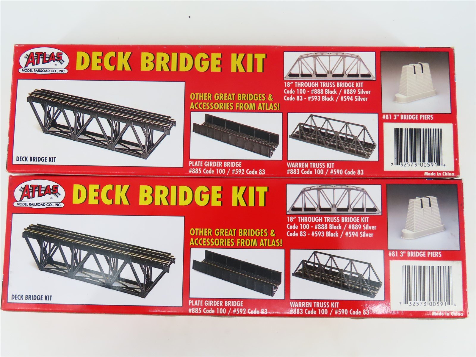 LOT of 5 HO 1/87 Scale Atlas Kits Truss Bridge, Deck Bridge & Telephone Poles