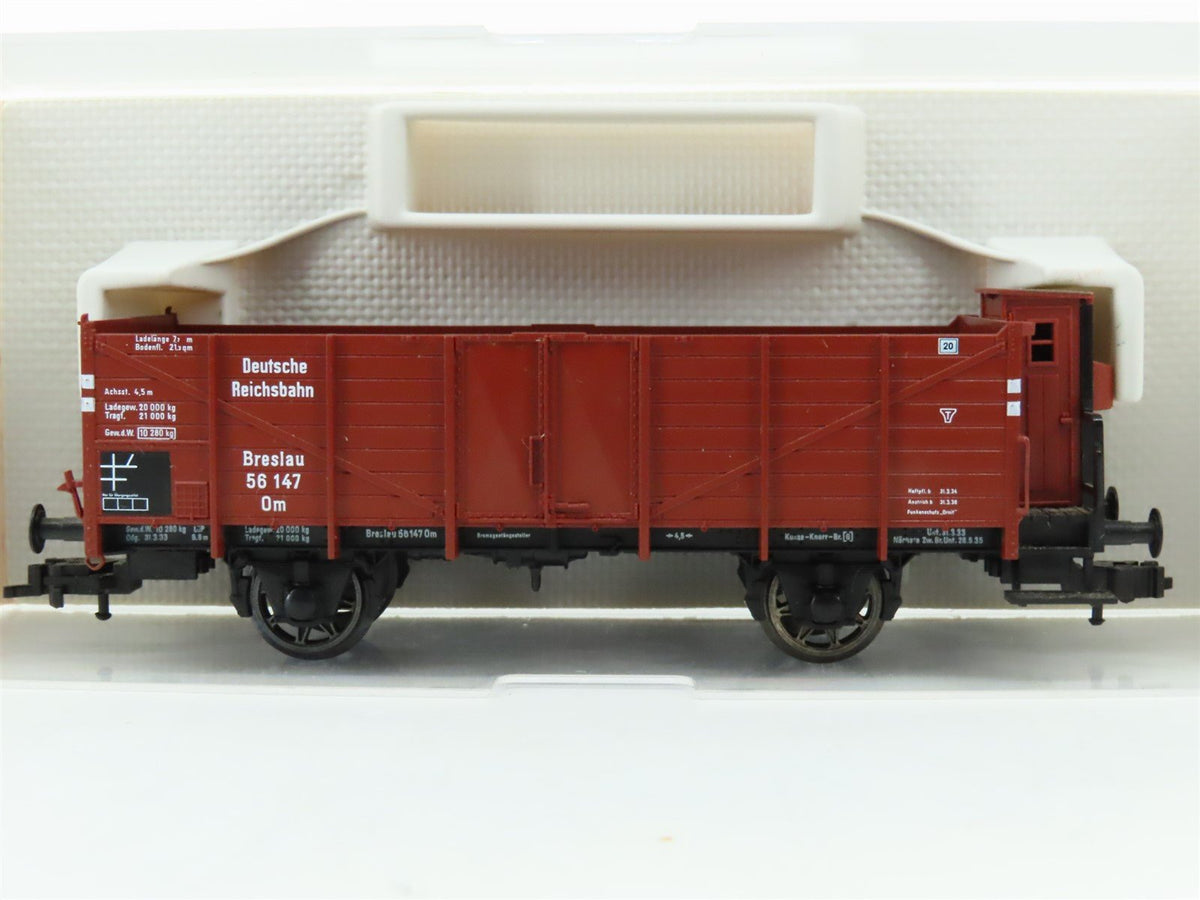 HO Fleischmann 5212K DR Deutsche Reichsbahn Goods Wagon w/Brakeman Cab #56147